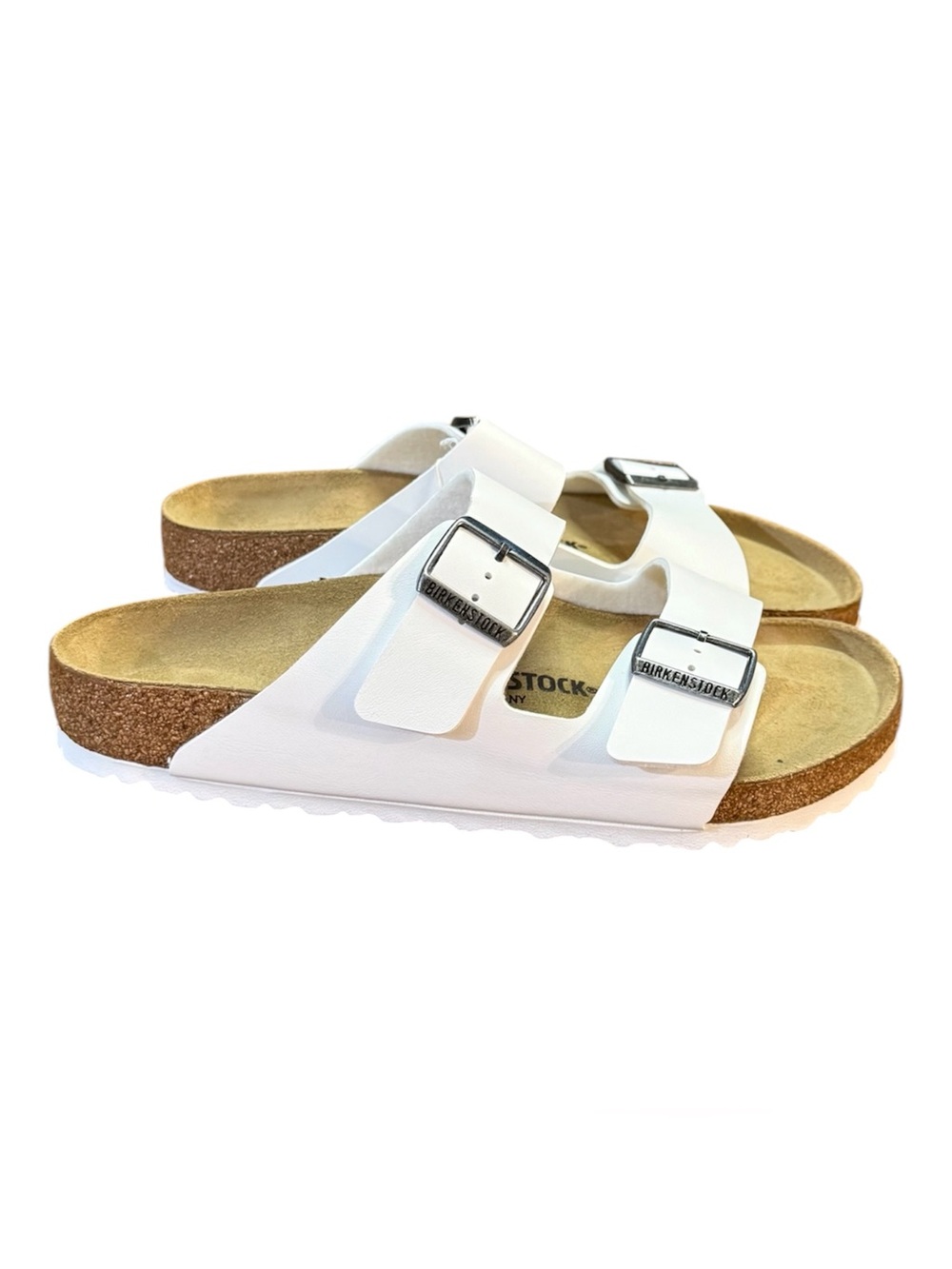 Birkenstock Arizona White Two-Strap Slides Womenās Size 11 Menās Size 9